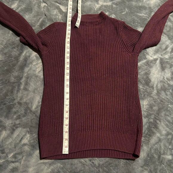 Guess Burgundy lace up sweater - Picture 7 of 8